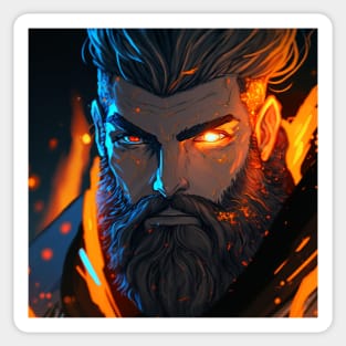 Valheim Viking Portrait Sticker